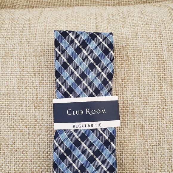 Club Room Everberg Classic Plaid Tie - Picture 3 of 8